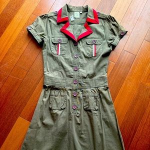 Large Shabby Apple khaki dress NWOT